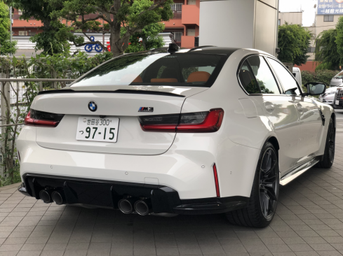 BMW M3 Competition　後ろ
